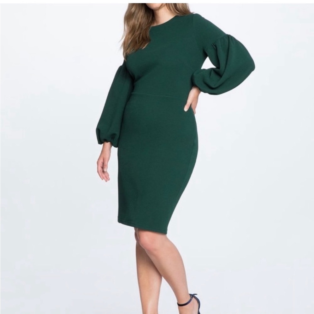 Green ELOQUII dress NWT
